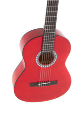 VGS Basic klassische gitarren 3/4, transparent rot
