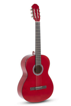 VGS Basic klassische gitarren 4/4, transparent rot