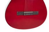 VGS Basic klassische gitarren 4/4, transparent rot