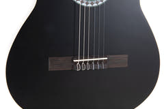 VGS Basic elektroakustische klassische gitarren, schwarz