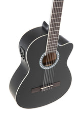 VGS Basic elektroakustische klassische gitarren, schwarz