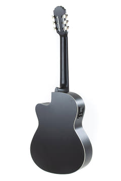 VGS Basic elektroakustische klassische gitarren, schwarz