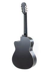 VGS Basic elektroakustische klassische gitarren, schwarz