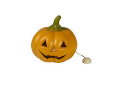 Halloween Kürbis mit LED 12cm