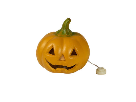 Halloween Kürbis mit LED 12cm