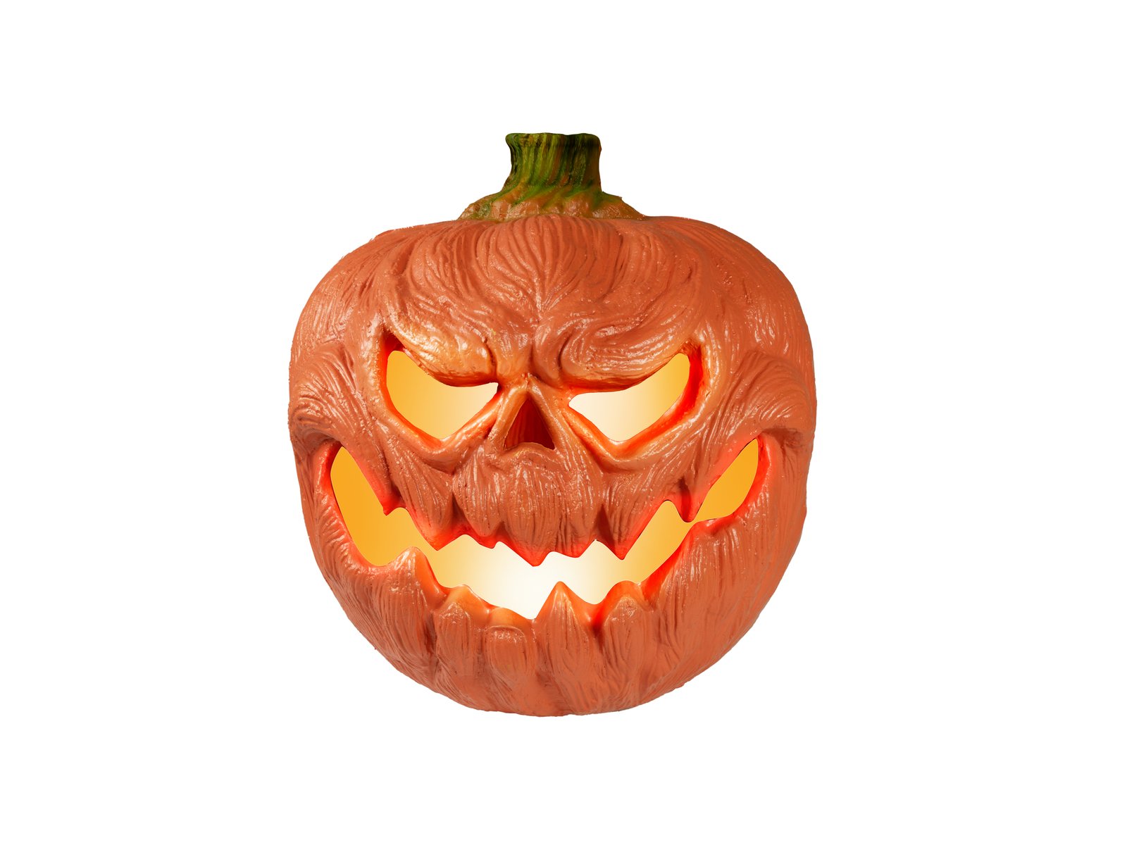 Halloween-Kürbis mit LED (18 cm)