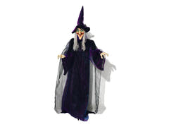 Halloween-figur heks, animeret, 175 cm