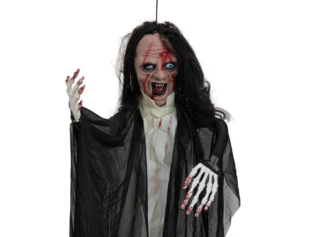 Halloween-figur spøgelse, animeret, 95 cm
