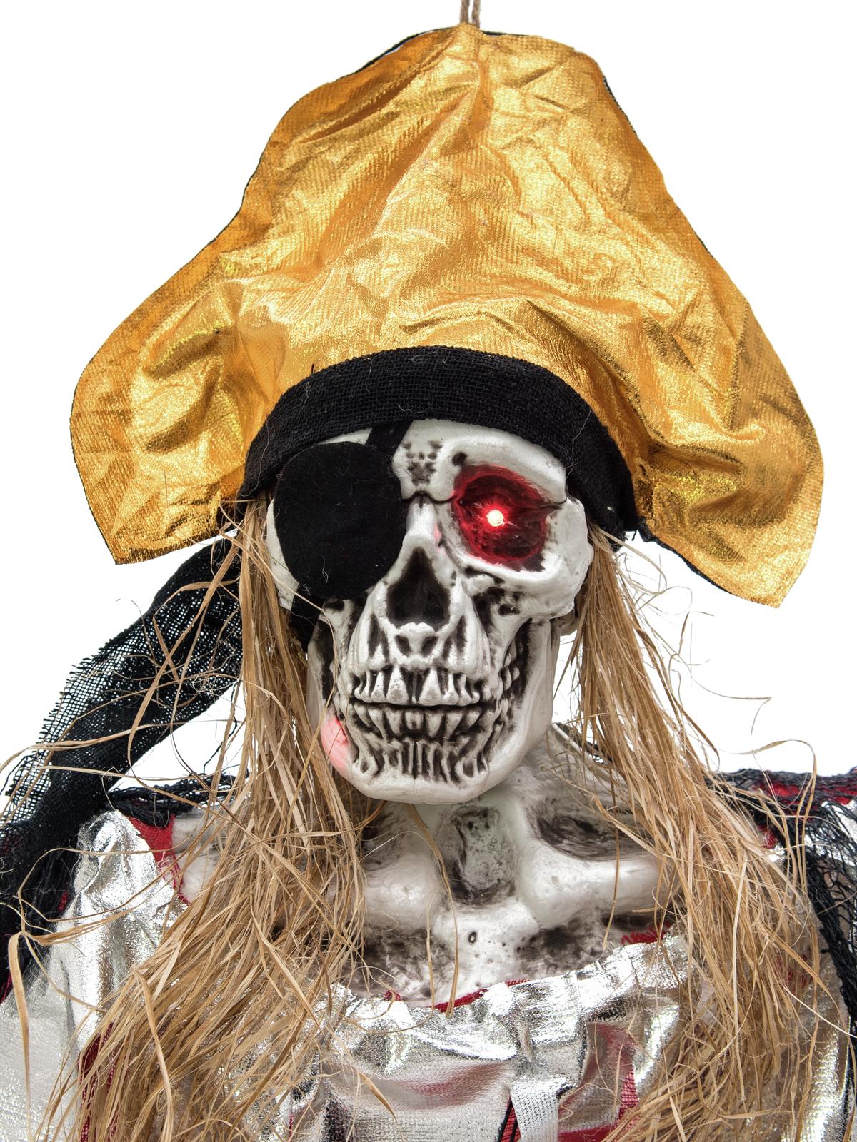 Halloween animated skeleton pirat, 170 cm