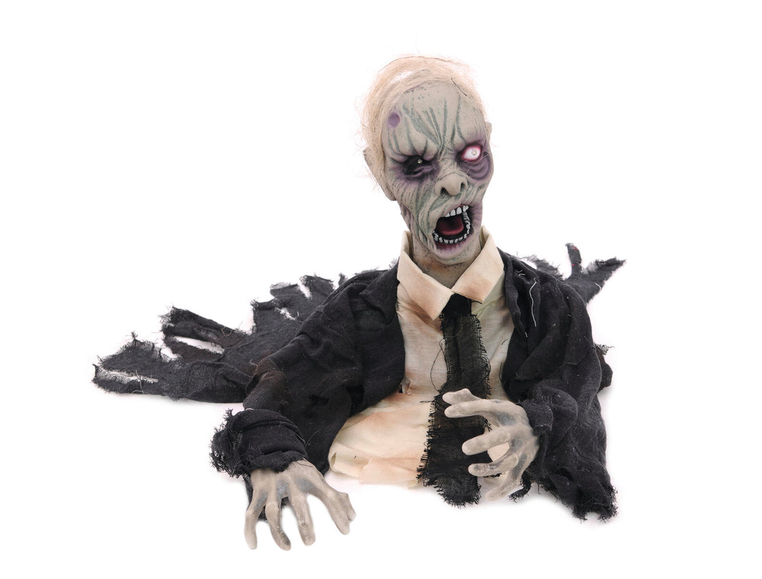 Halloween-Zombie, animiert, 43 cm