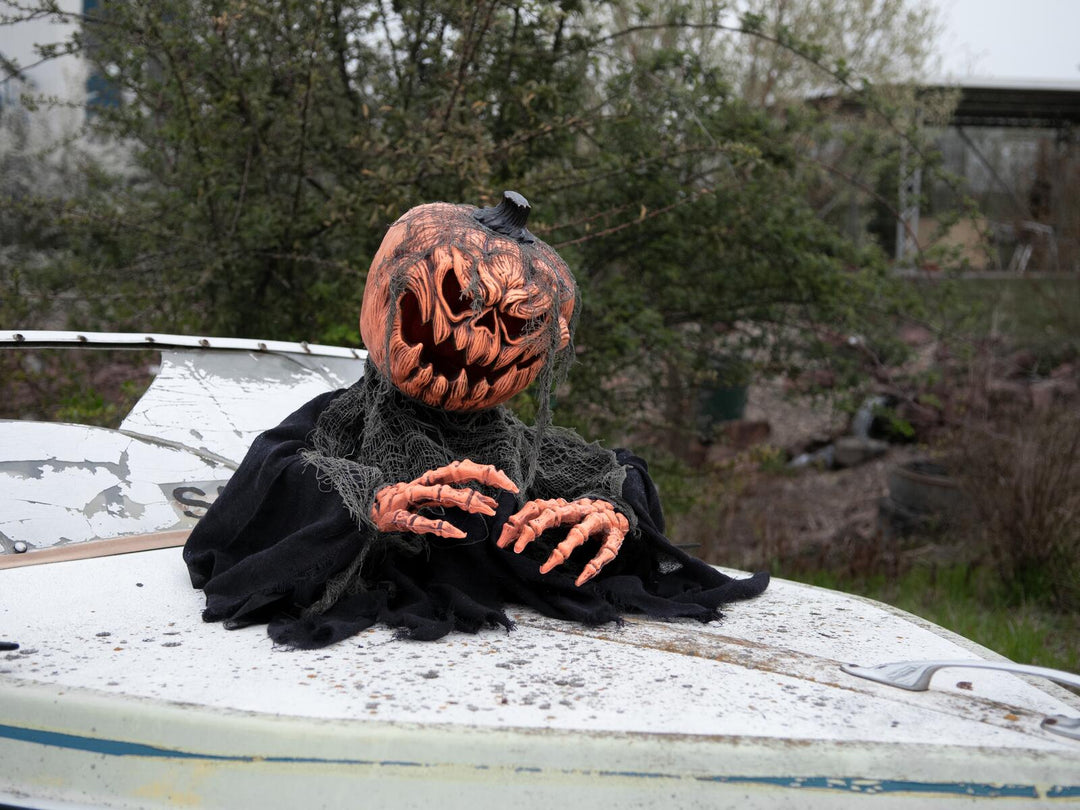 Halloween græskarmonster fra jorden, animeret, 50 cm