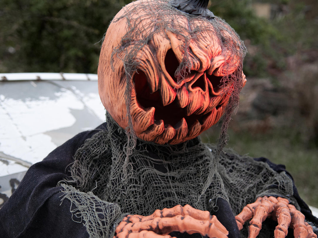 Halloween græskarmonster fra jorden, animeret, 50 cm