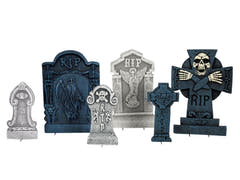 Halloween-Grabsteinsatz Cemetary, 6-teilig