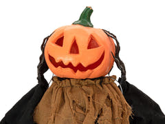 Halloween-figur græskarhoved, hængende, animeret, 115 cm