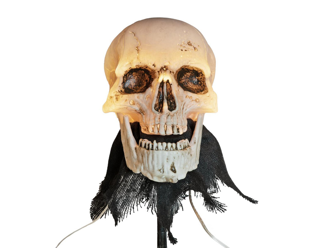 Halloween kraniehoveder med jordspyd, 3 stk., 29 cm
