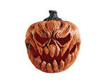 Halloween-Kürbis mit Monstergesicht, orange, 25 cm
