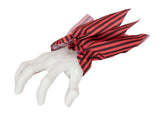 Halloween-figur zombie med motorsav, animeret, 170 cm