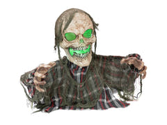 Halloween skeletmonster fra jorden, animeret, 45 cm