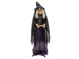 Halloween-Figur Hexe Marie, animiert, 180 cm
