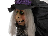 Halloween-Figur Hexe Marie, animiert, 180 cm