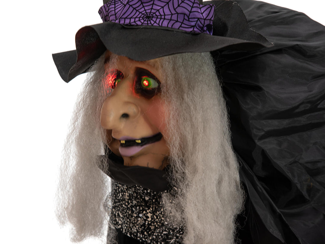 Halloween-Figur Hexe Marie, animiert, 180 cm