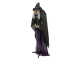 Halloween-Figur Hexe Marie, animiert, 180 cm
