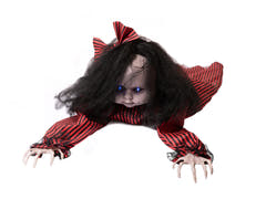 Halloween-Figur kriechende Mathilda, animiert, 110 cm