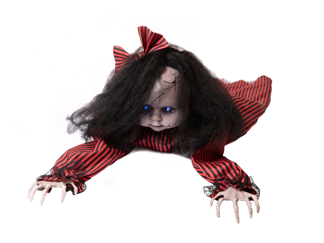 Halloween-Figur kriechende Mathilda, animiert, 110 cm