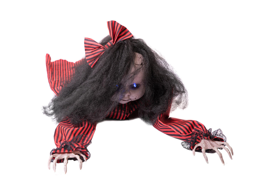 Halloween-Figur kriechende Mathilda, animiert, 110 cm