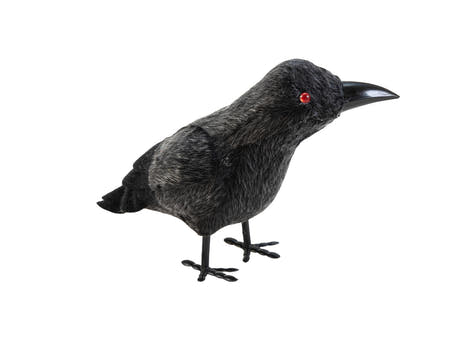 Halloween-ravn, 18 cm, sort
