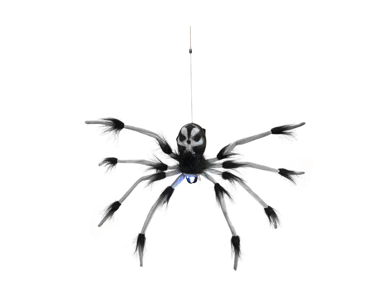Halloween nedfirende edderkop, animeret, 60 cm