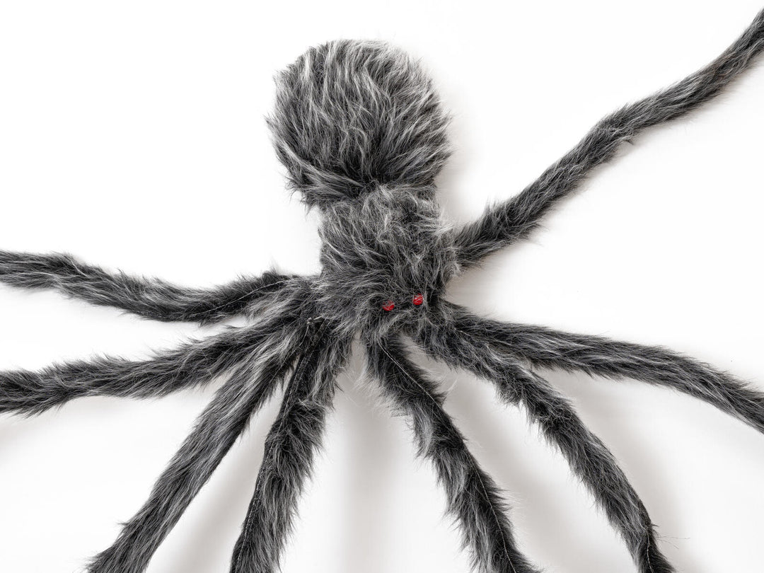 Halloween-Riesenspinne, grau, 230 cm