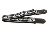 Ovation Signature Gitarrengurt aus Nylon, Leaf, White/Black
