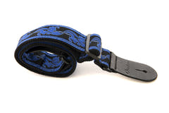 Ovation Signature Gitarrengurt aus Nylon, Leaf, Regal Blue/Black