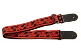 Ovation Signature Gitarrengurt aus Nylon, Ruby Red/Black