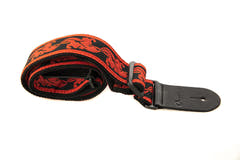 Ovation Signature Gitarrengurt aus Nylon, Ruby Red/Black