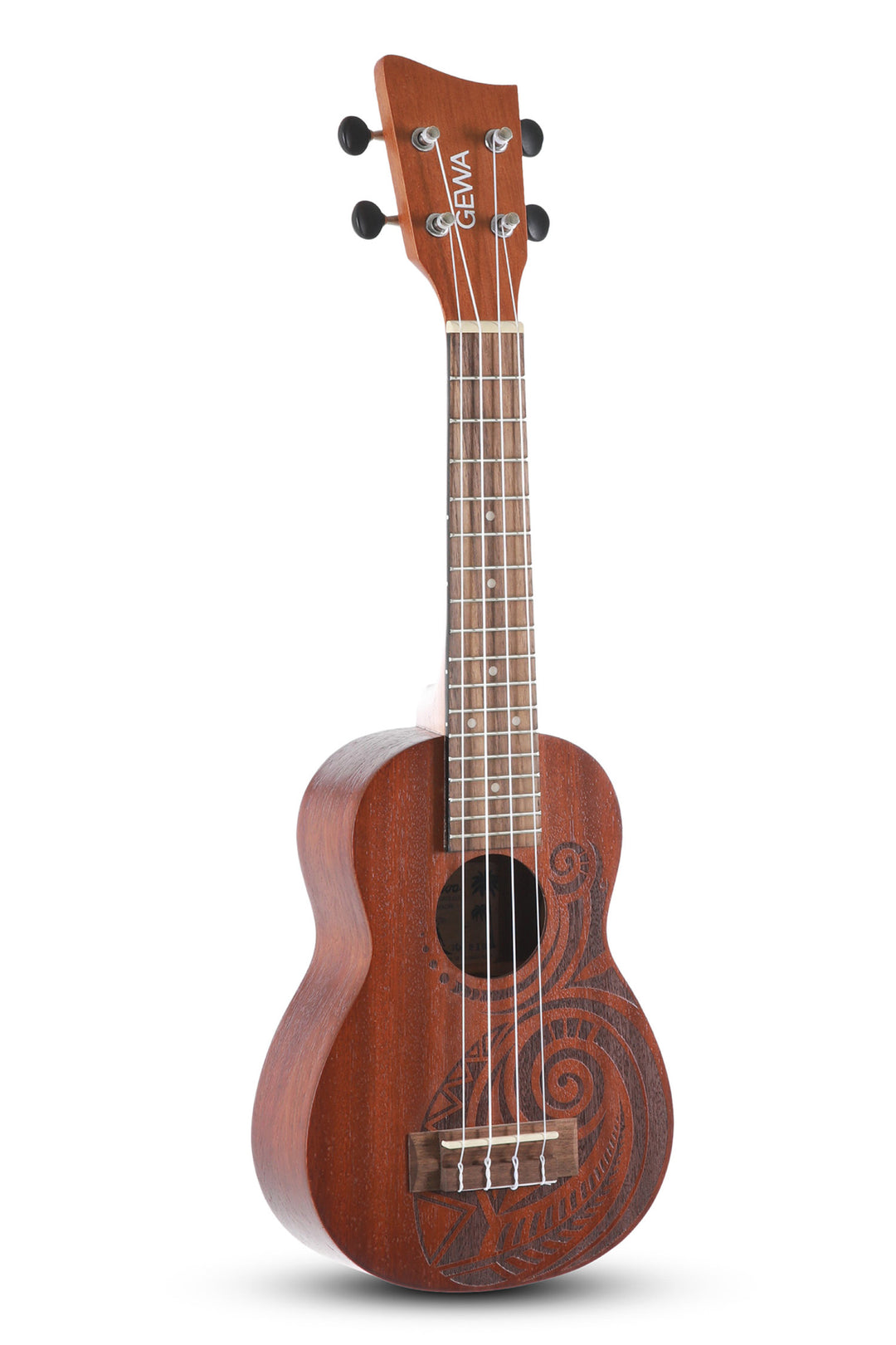 GEWA Sopran Ukulele Manoa Tattoo - Sopran (Maori Design)