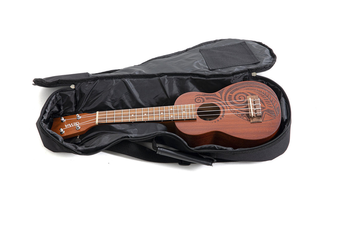 GEWA Sopran Ukulele Manoa Tattoo - Sopran (Maori Design)