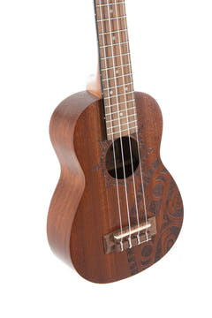 GEWA Sopran Ukulele Manoa Tattoo - Sopran (Inka Design)