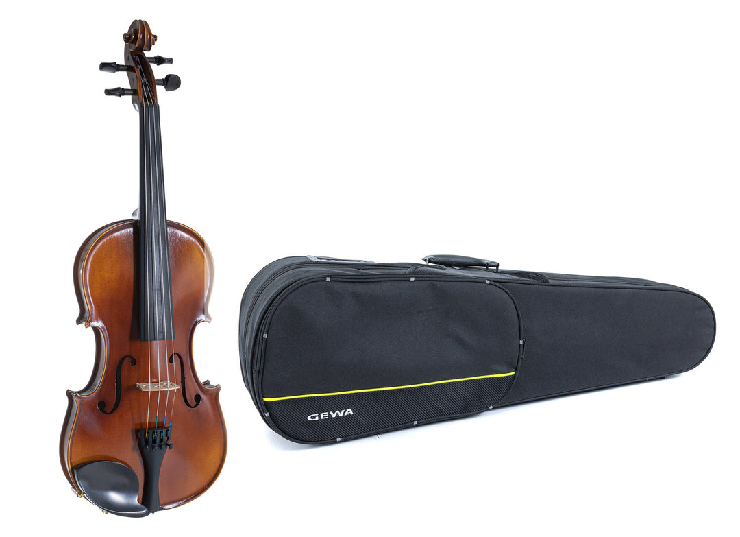 GEWA Geigen Allegro - 1/2 (Spielbereit inkl. geformtem case, ohne Bogen, mit Larsen Aurora Saiten, transportsicher)