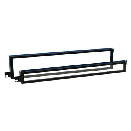 Adam Hall 87442 Frontplatte mit Plexiglas 2 HE (19")