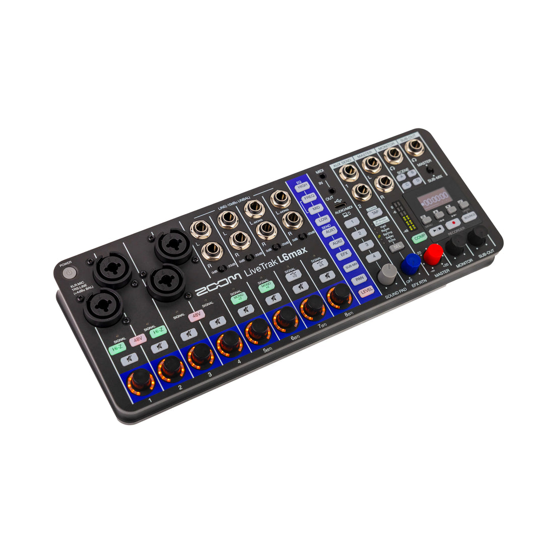 ZOOM LiveTrak L6max 12-Kanal Mixer + Recorder