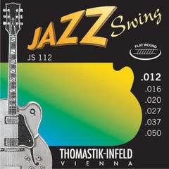 Thomastik-Infeld Saiten für E-Gitarre Jazz Swing Serie Nickel Flat Wound - Set 012 flatwound (JS112)
