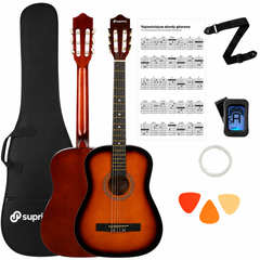 SUPRIMO CGS3 SB Klassikgitarrenpaket 4/4, Sunburst