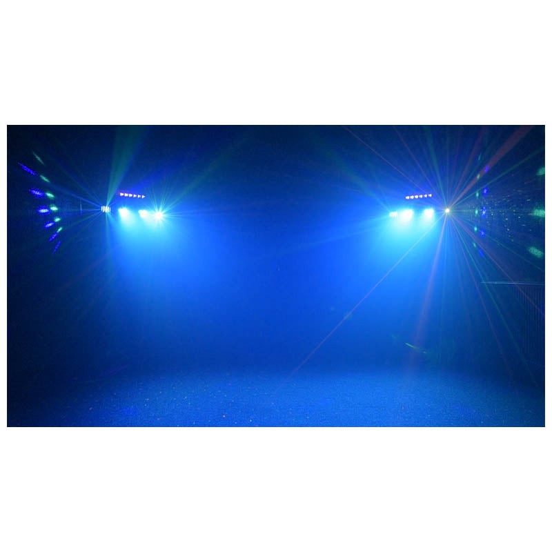 LIGHT4ME T-BAR LASER STROBE LED PAR DERBY UV IR Multi-Effekt