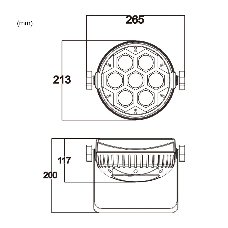 LIGHT4ME FRAME PAR 7x12 LED RGBW Spotlight Lichteffekt