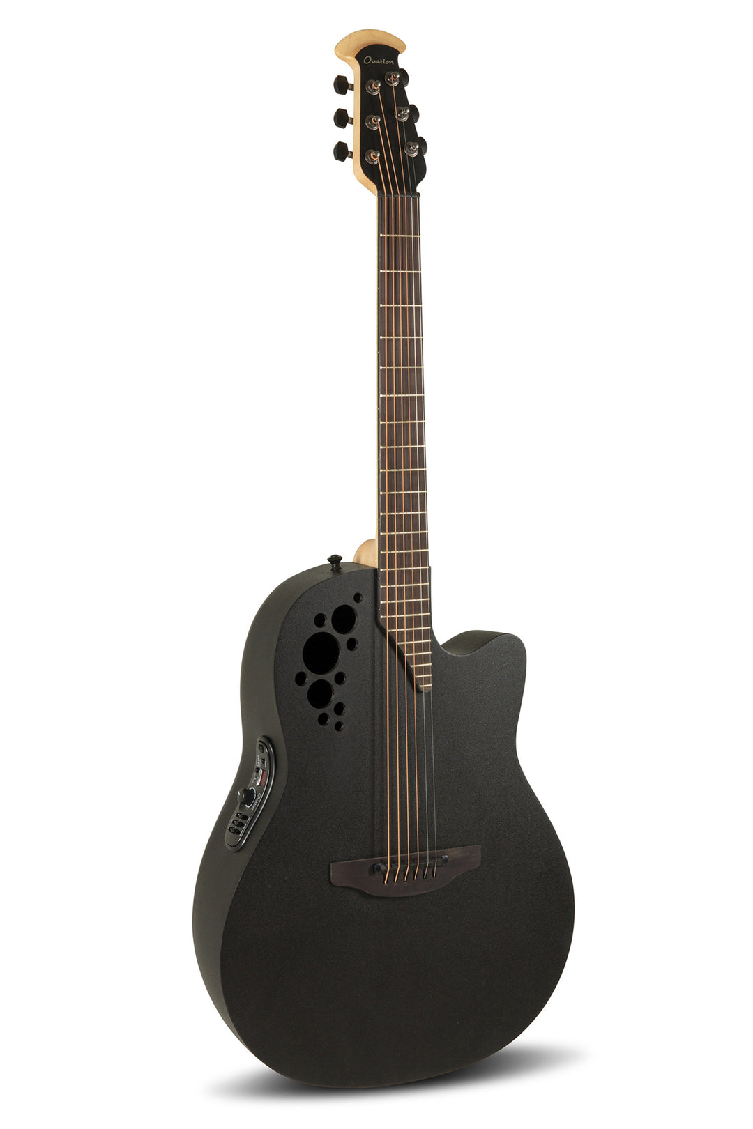 Ovation E-Akustik Gitarren Elite TX Deep Contour Cutaway - Black Textured (2078TX-5-G)