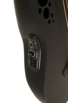 Ovation E-Akustik Bass Elite TX Mid Cutaway - Black Textured (B778TX-5-G)