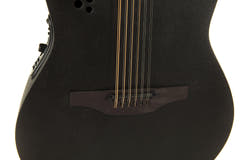 Ovation E-Akustik-Gitarren Elite TX Deep Contour Cutaway 12-saitig - Black Textured (2058TX-5-G)