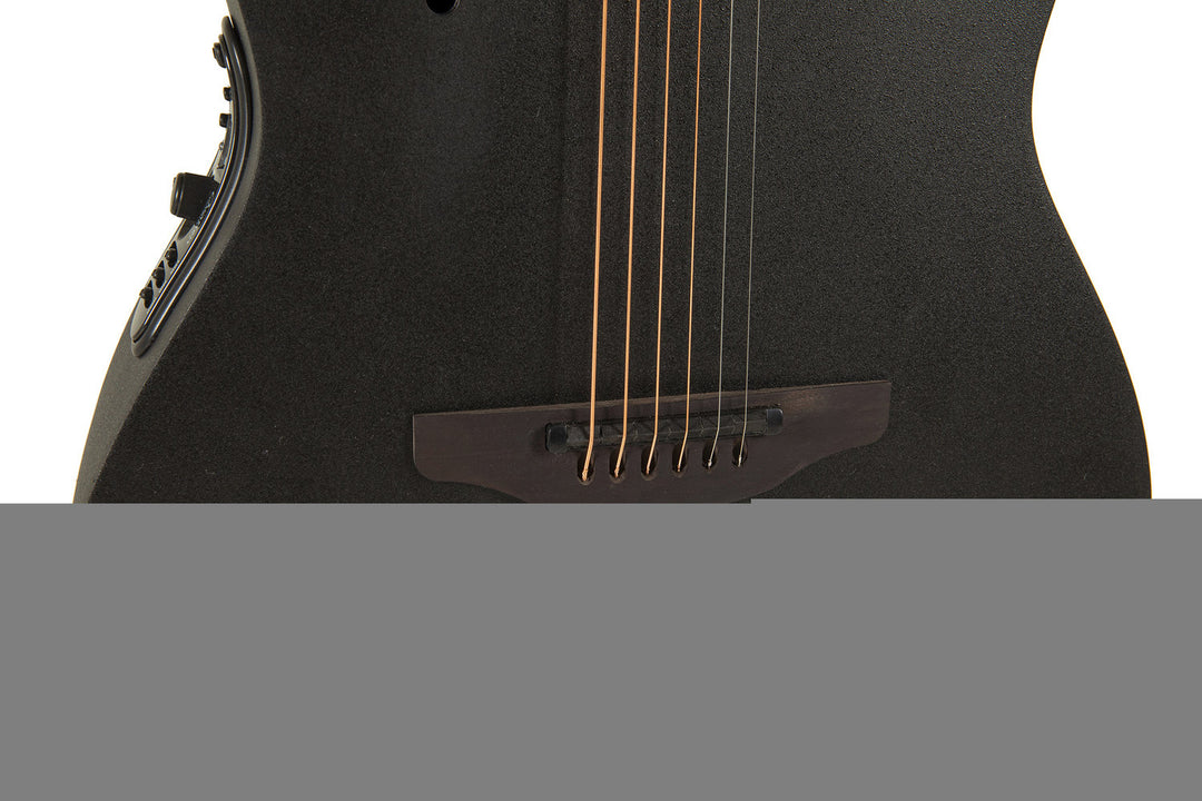 Ovation E-Akustik Gitarren Elite TX Deep Contour Cutaway - Black Textured (2078TX-5-G)